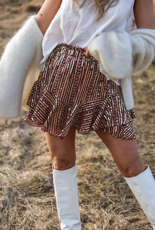 Confettibird extraordinary Skirt Shorts Rusty Gold skjørt 3