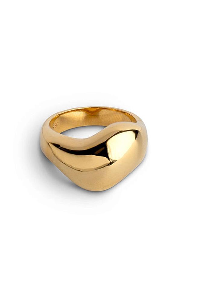 Enamel Copenhagen Agnete Large Ring Gold ring 2