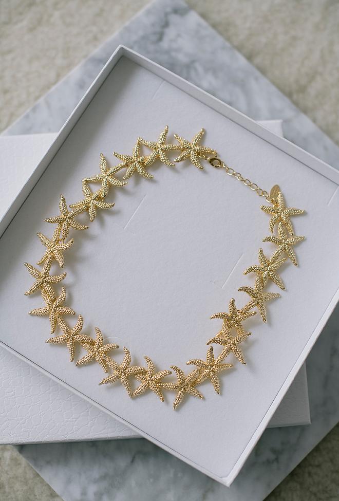 Sea Star Statement Necklace Gold Gold 3