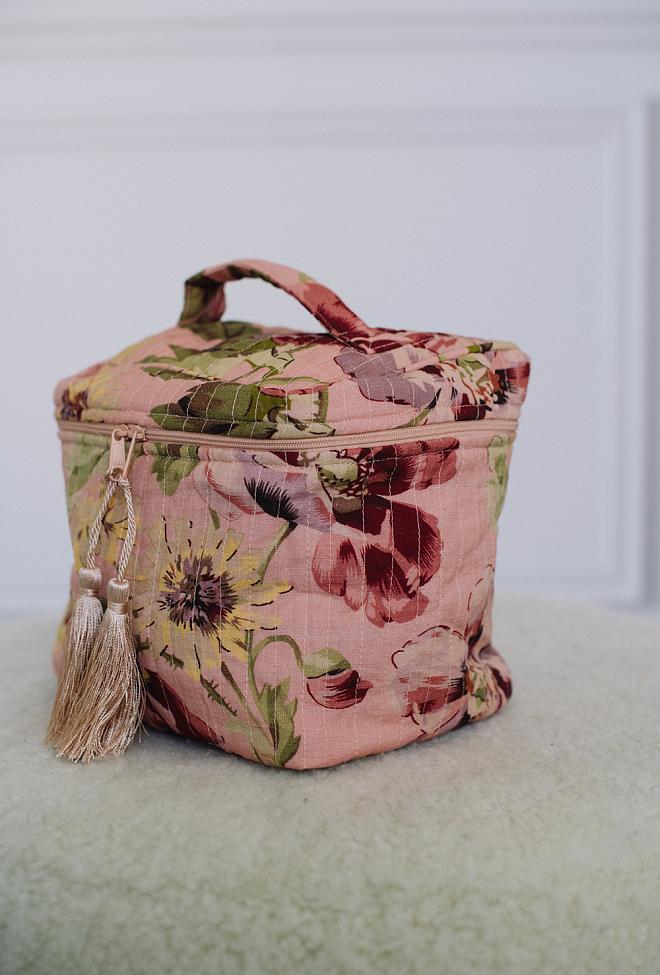 Beauty Bag Linen Poppy Field 2
