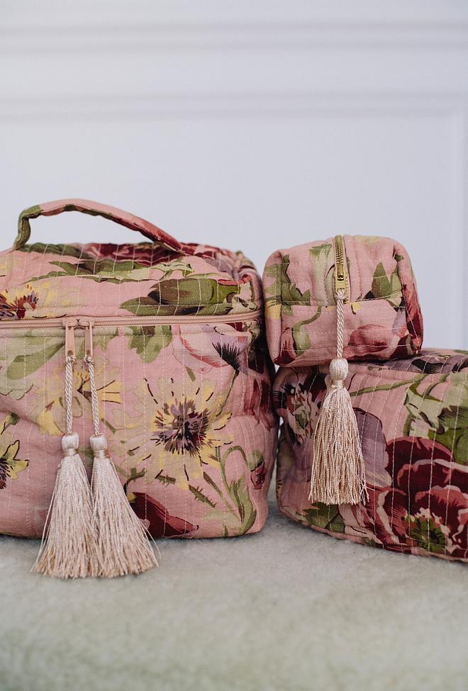 Beauty Bag Linen Poppy Field 3