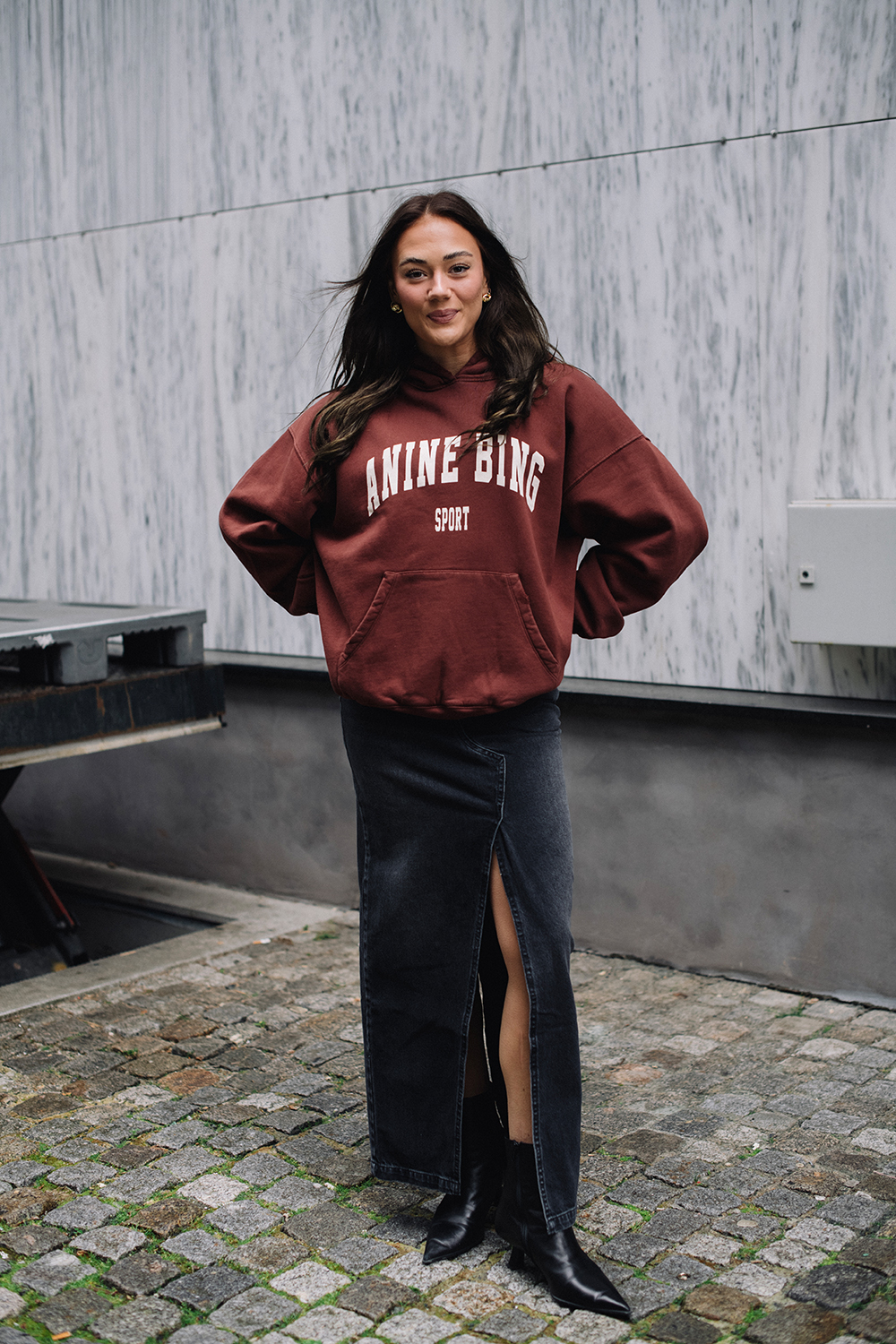 Harvey Sweatshirt Dark Cherry Carma