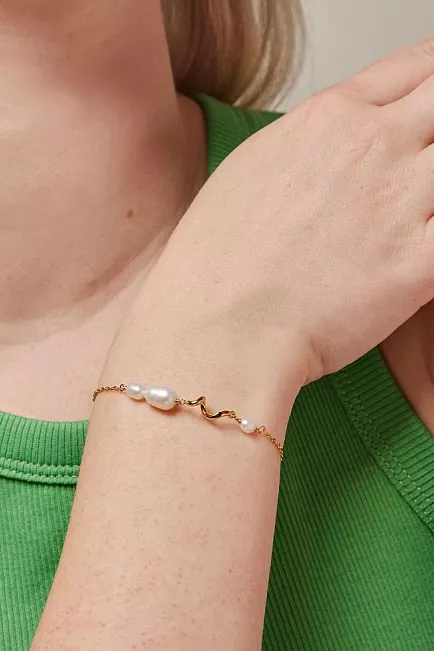 Enamel Copenhagen Pearlie Twist Bracelet Pearl armbånd 2 3
