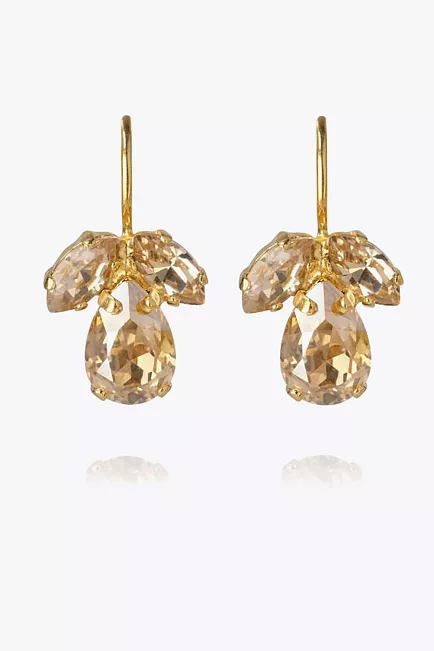Caroline Svedbom Petite Timo Earrings Gold Golden Shadow/Silk øredobber 2