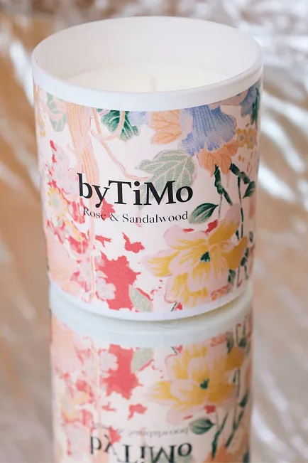 byTimo Scented Candle Rose & Sandalwool duftlys