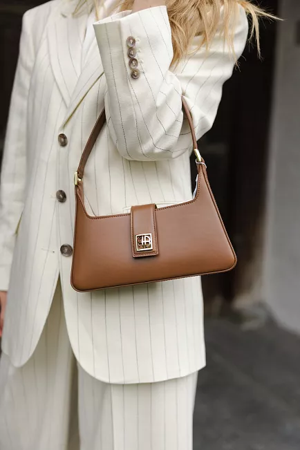 Anine Bing Lou Shoulder Bag Cognac skulderveske  4
