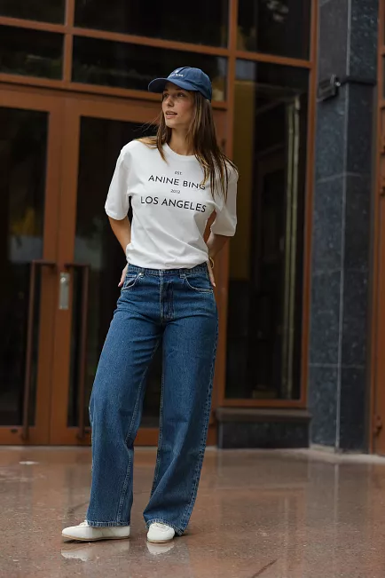 Anine bing Manon Jean Sea Blue jeans 9