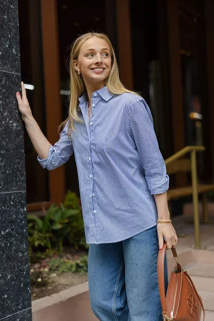 HiiL Studio Gossip Shirt New Blue Stripe skjorte 6