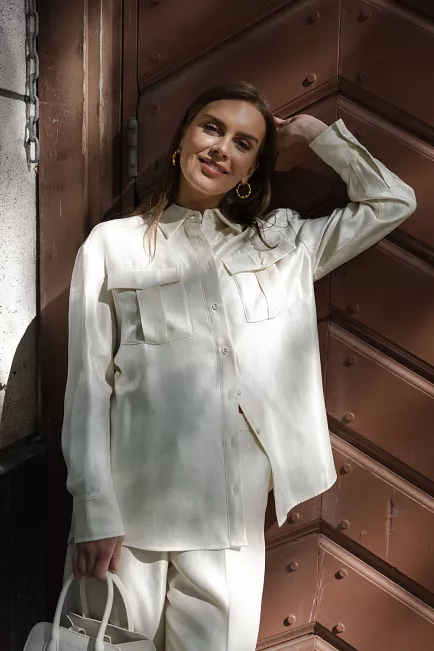 Carma Collection Tanya Shirt Creme skjorte 10