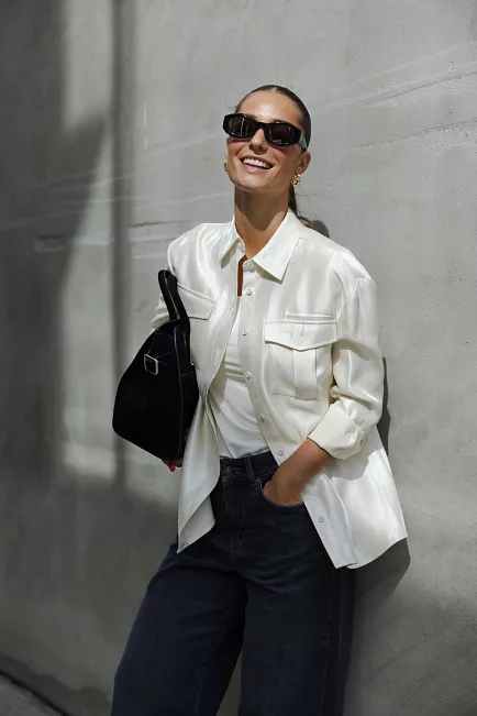 Carma Collection Tanya Shirt Creme skjorte 11