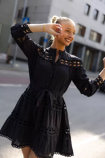 Nectar Honesty Dress Black minikjole 3