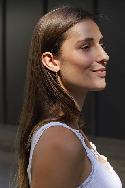 Enamel Copenhagen Amore Hoops Gold øredobber 2