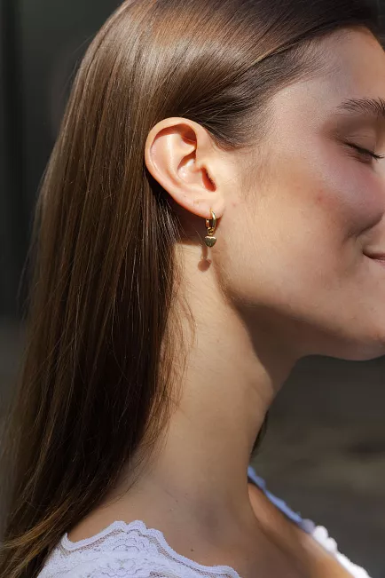 Enamel Copenhagen Amore Hoops Gold øredobber