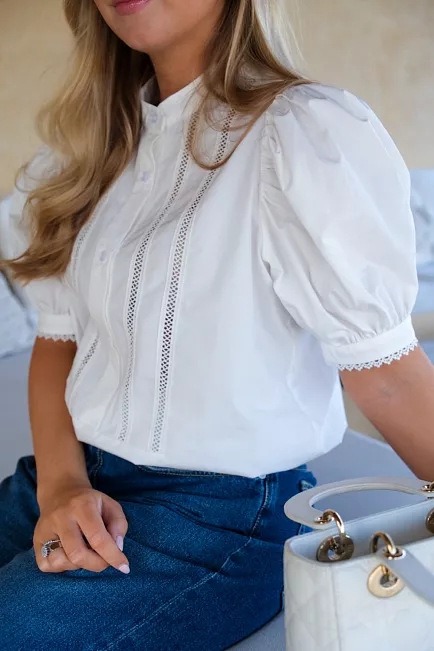 Carma Collection Lena Blouse White 2