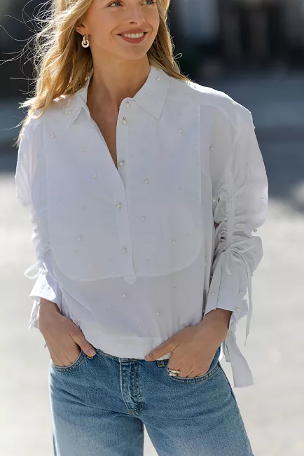 Munthe Phebe Shirt White skjorte 2