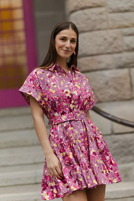 Bytimo Poplin Belt Dress Bright Field 1