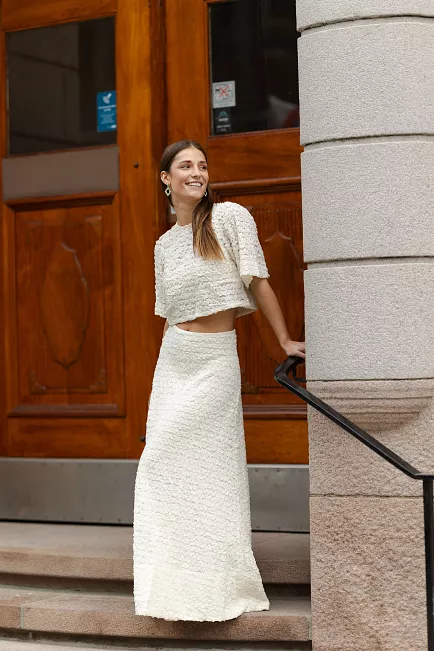 bytimo Lace Skirt Vintage White