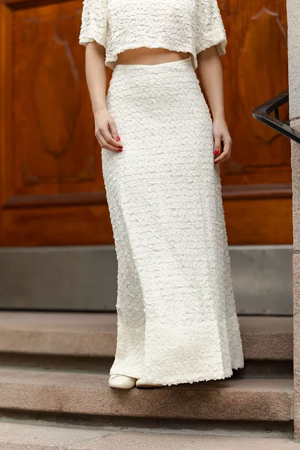 bytimo Lace Skirt Vintage White 1