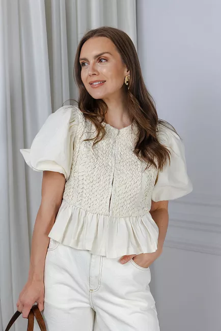Scarlett Poppies Corinne Top Vanilla topp