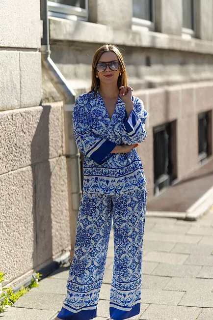 Andiata Karie 2 Trousers Blue Majorita bukse 2
