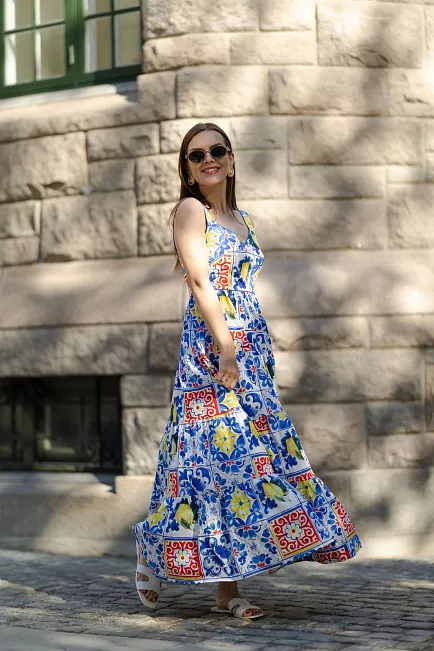 Andiata Elly Dress Sicilian Majolica kjole 2
