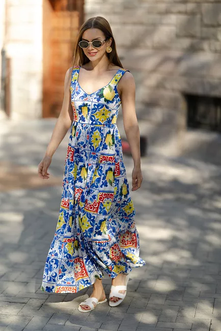 Andiata Elly Dress Sicilian Majolica kjole 3