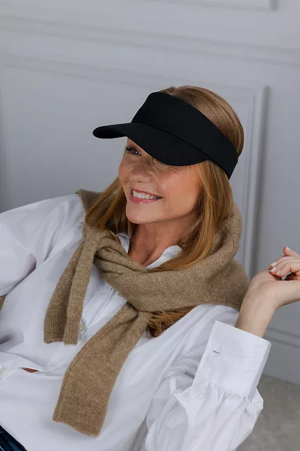 DAY ET Cotton Twill Visor Black solskjerm