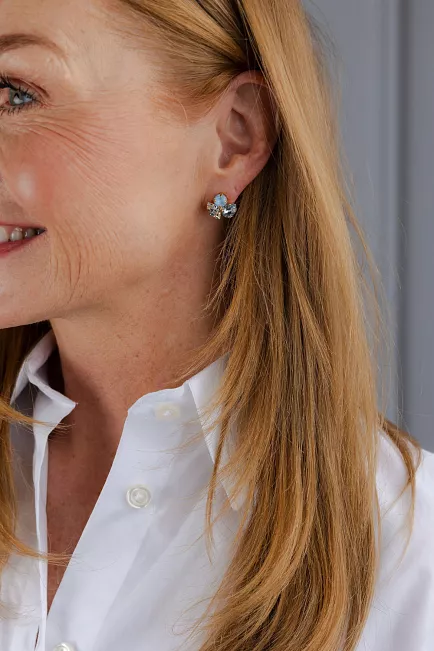 Caroline Svedbom Ana Earrings Gold Sky Combo øredobber