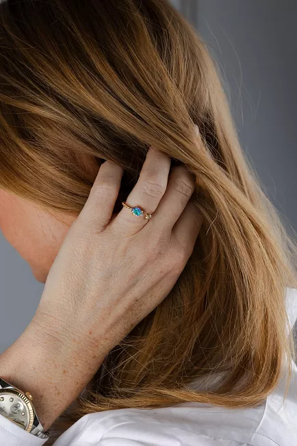 Caroline svedbom Nani Ring Gold Aurore Boreale 