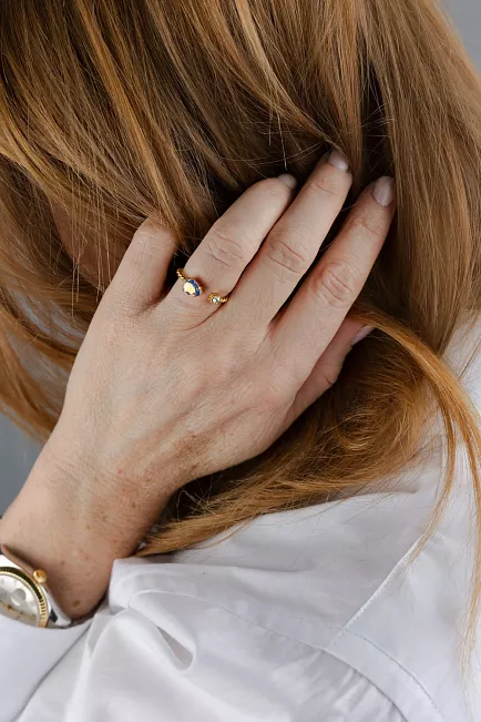 Caroline svedbom Nani Ring Gold Aurore Boreale  2