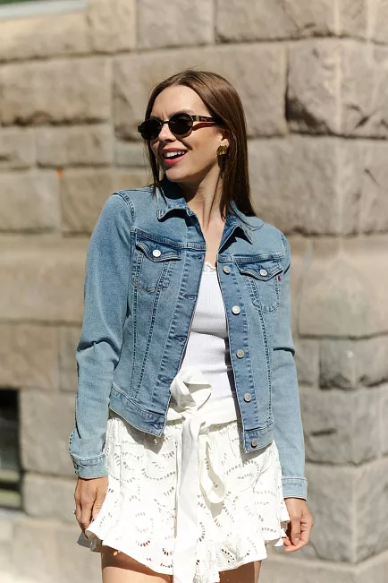 replay Jacket Light Blue 