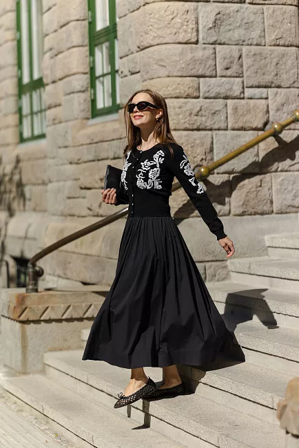 Andiata Ellery Cardigan Black jakke 