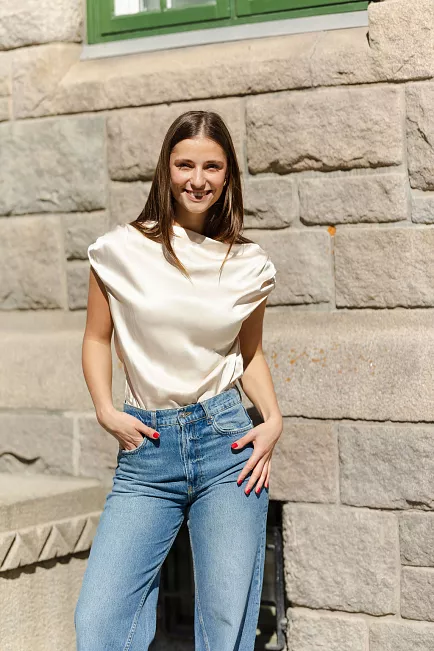 viveh shell top creme topp 