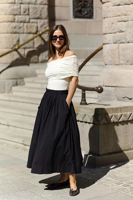 andiata fiia 85 skirt black skjørt 