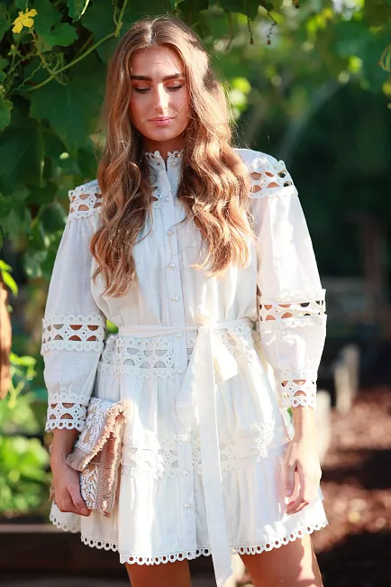 Nectar Honesty Dress Cloud Cream minikjole 2