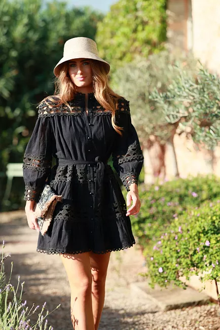 Nectar Honesty Dress Black Beauty minikjole 