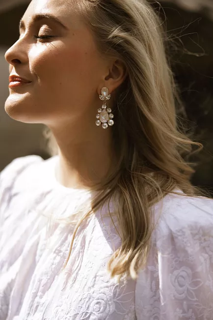 Caroline Svedbom Larissa Earrings Gold Ivory Delite Combo 
