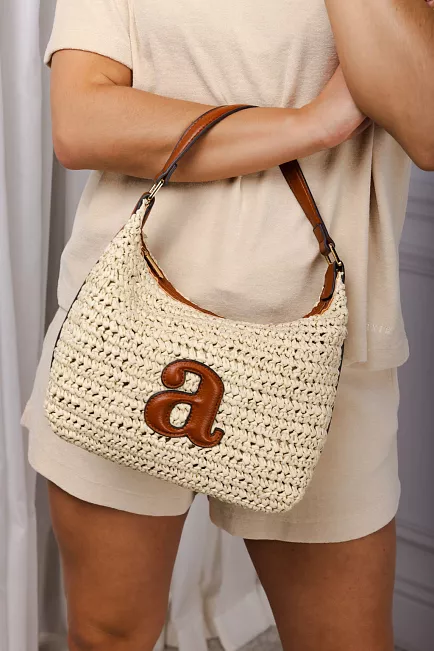 Arnie Says Hampton Purse Ecru stråveske