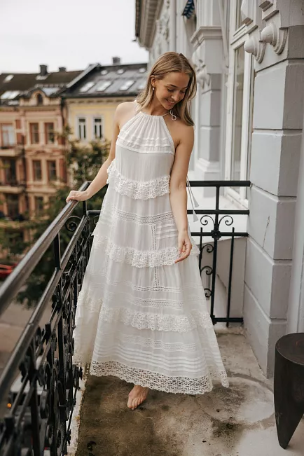 Munthe Fuenta Dress White kjole