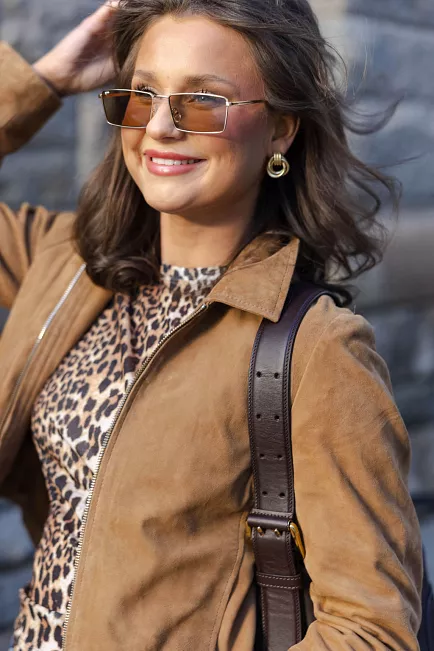 Otra Eyewear Margo Gold/Brown solbriller 2