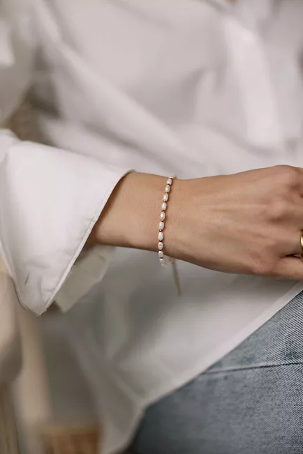 HiiL Studio Jewelry Pearl Bracelet Gold armbånd 