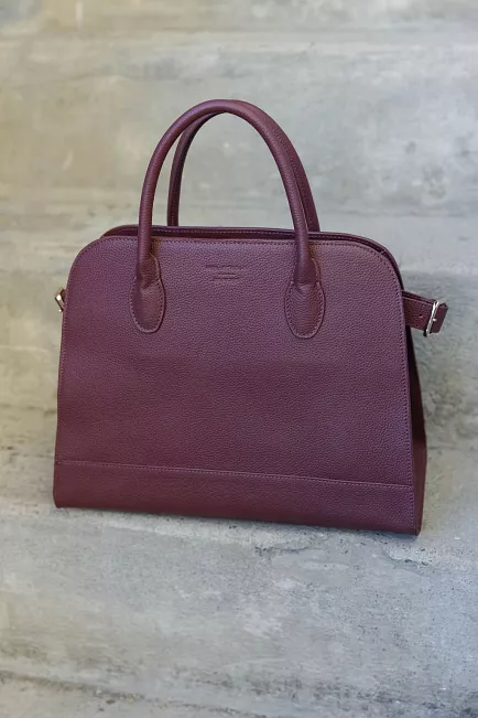 HiiL studio x jim rickey HiiL Studio x Jim Rickey HiiL Tote Grained Burgundy veske 2