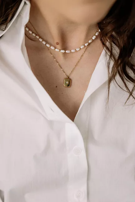 HiiL Studio Jewelry Little Star Necklace Gold smykke