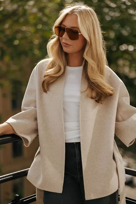 SAND Akiko Wool Jacket Sand ulljakke 2