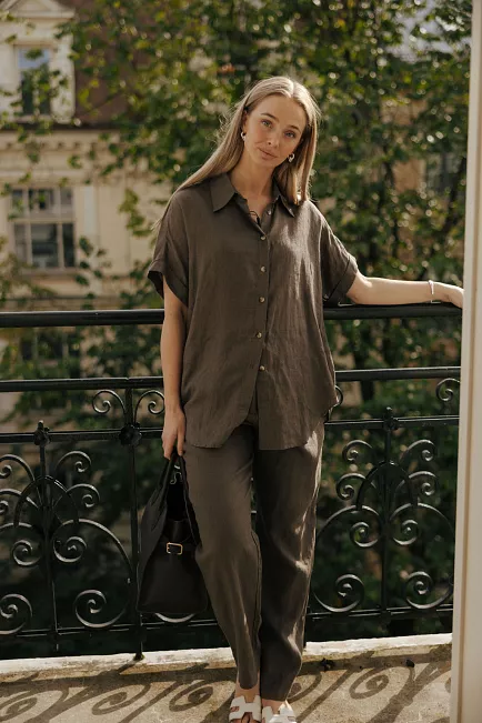Sand Peppa BSS Shirt Cinnamon Brown 