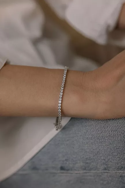 HiiL Studio Jewelry Tennis Bracelet Silver armbånd 2