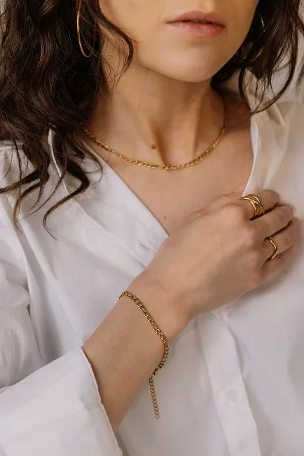 HiiL Studio Jewelry Firago Bracelet Gold armbånd 2