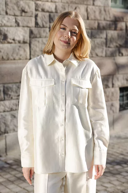 Carma Collection Tanya Shirt Creme skjorte 5