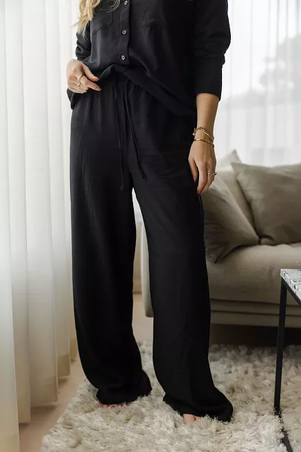 Carma Collection Linn Pant Black bukse