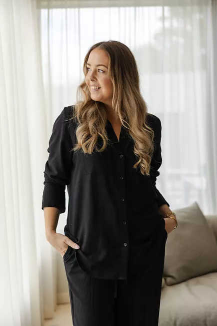 Carma Collection Linn Shirt Black skjorte